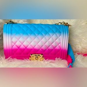 Jelly multi color purse 💕